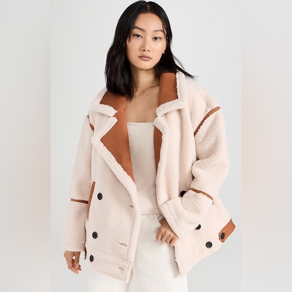 NWT Blank NYC Out of Town Pick Me Sherpa Teddy Jacket - Picture 2 of 12